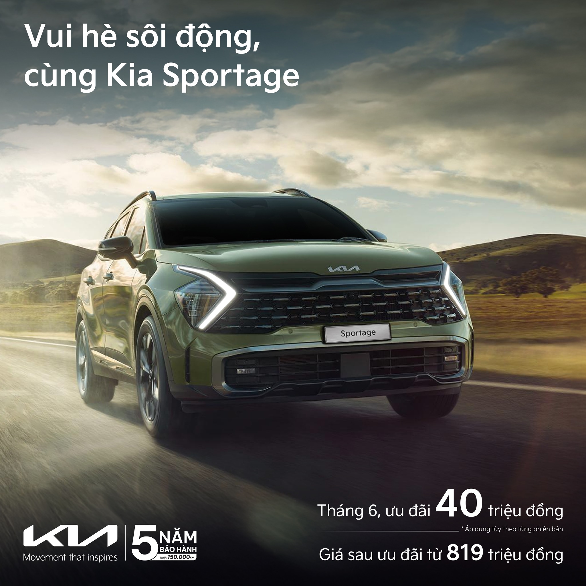 CHÀO HÈ SÔI ĐỘNG CÙNG KIA SPORTAGE TẠI KIA GÒ VẤP